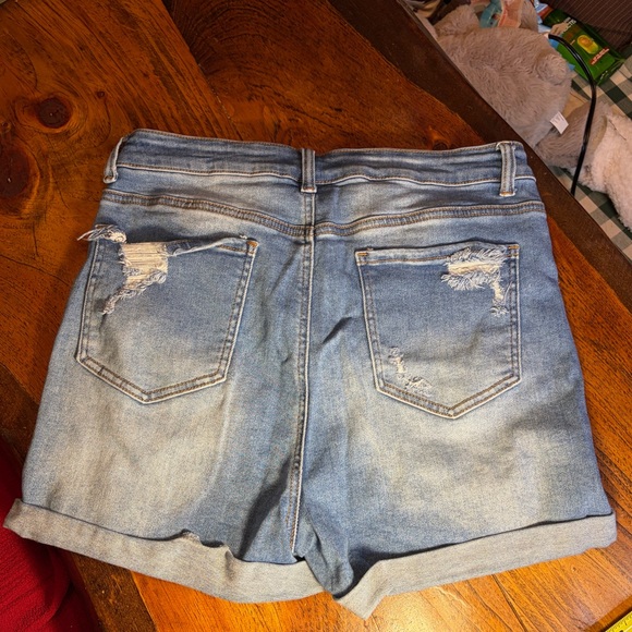 Wax Jean Blue Denim Shorts 93% cotton - Picture 4 of 6